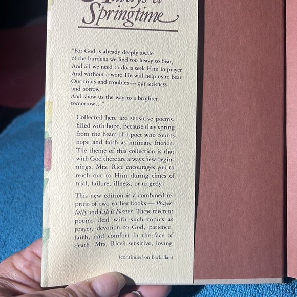 Book - Always a Springtime / Poems of Hope & Renewal - Picture 3 of 9